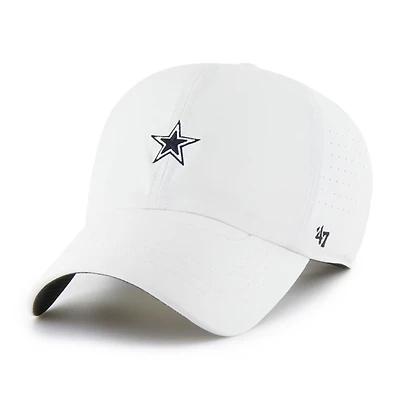 Men's '47  White Dallas Cowboys Flow Clean Up Adjustable Hat
