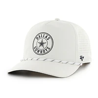 Men's '47  White Dallas Cowboys Loop Relaxed Hitch Adjustable Hat