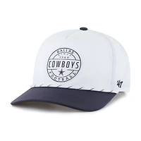 Men's '47  White/Navy Dallas Cowboys Suburbia Hitch Two-Tone Adjustable Hat