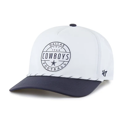 Men's '47  White/Navy Dallas Cowboys Suburbia Hitch Two-Tone Adjustable Hat