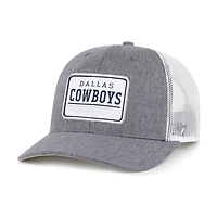 Men's '47 Heather Gray Dallas Cowboys Ellington Trucker Adjustable Hat
