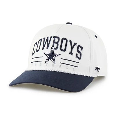 Men's '47  White Dallas Cowboys Roscoe Two-Toned Hitch Adjustable Hat