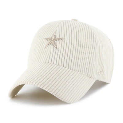 Women's '47  Khaki Dallas Cowboys Mellow Corduroy Clean Up Adjustable Hat