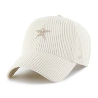 Women's '47  Khaki Dallas Cowboys Mellow Corduroy Clean Up Adjustable Hat