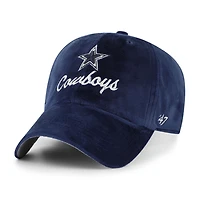 Women's '47  Navy Dallas Cowboys Spirited Clean Up Adjustable Hat