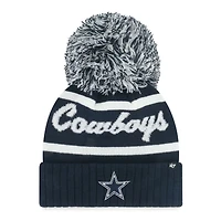 Women's '47 Navy Dallas Cowboys Spirited Cuffed Knit Hat with Pom