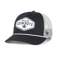 Youth '47  Navy Dallas Cowboys Ace Out Rope Trucker Adjustable Hat