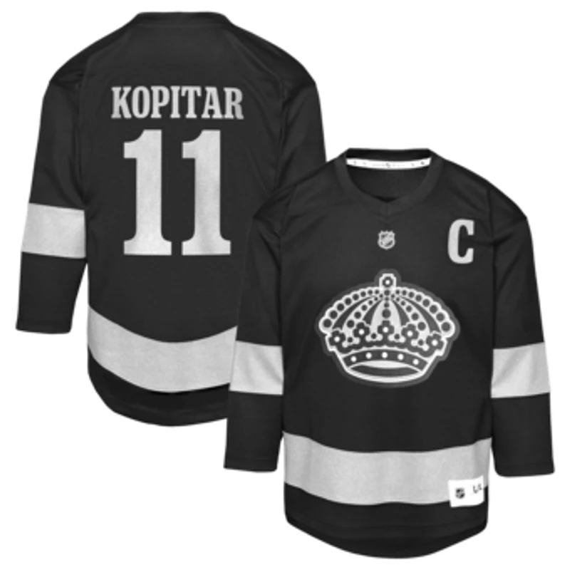 Youth Anze Kopitar Black Los Angeles Kings Alternate Replica Jersey