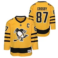 Youth Sidney Crosby Gold Pittsburgh Penguins Alternate Replica Player Jersey