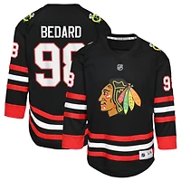 Youth Connor Bedard Black Chicago Blackhawks Alternate Replica Jersey