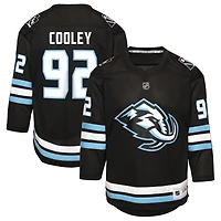 Youth Logan Cooley Black Utah Mammoth Home Replica Player Jersey