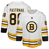 Youth David Pastrnak White Boston Bruins Home Replica Player Jersey