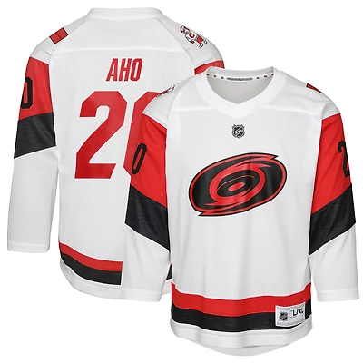 Youth Sebastian Aho White Carolina Hurricanes Away Replica Player Jersey