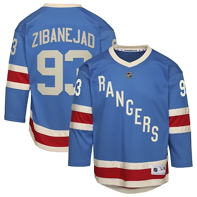 Youth Mika Zibanejad Blue New York Rangers Centennial Replica Jersey