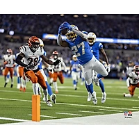J.K. Dobbins Los Angeles Chargers Unsigned Week 11 Touchdown Dive vs. Cincinnati Bengals Photograph