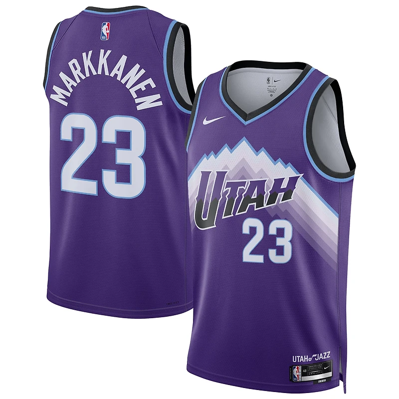 Unisex Nike Lauri Markkanen Purple Utah Jazz Swingman Jersey - Icon Edition