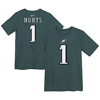 Preschool Nike Jalen Hurts Midnight Green Philadelphia Eagles Player Name & Number T-Shirt