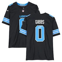 Jahmyr Gibbs Detroit Lions Autographed Black Nike Alternate Vapor F.U.S.E Limited Jersey