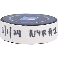 Artemi Panarin New York Rangers Game-Used Goal Puck vs. Ottawa Senators on November 1, 2024