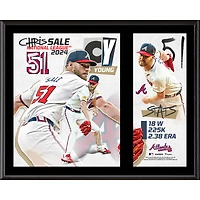 Chris Sale Atlanta Braves 2024 National League Cy Young Award 12" x 15" Sublimated Plaque
