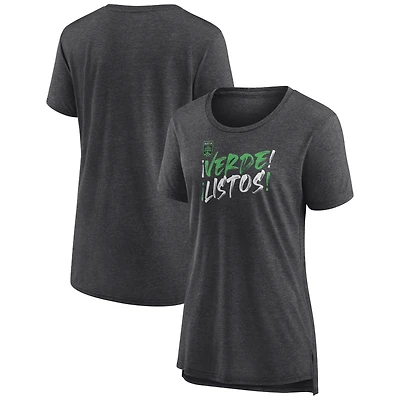 Women's Gray Austin FC State Of Play Tri-Blend T-Shirt