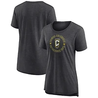 Women's Gray Columbus Crew State Of Play Tri-Blend T-Shirt