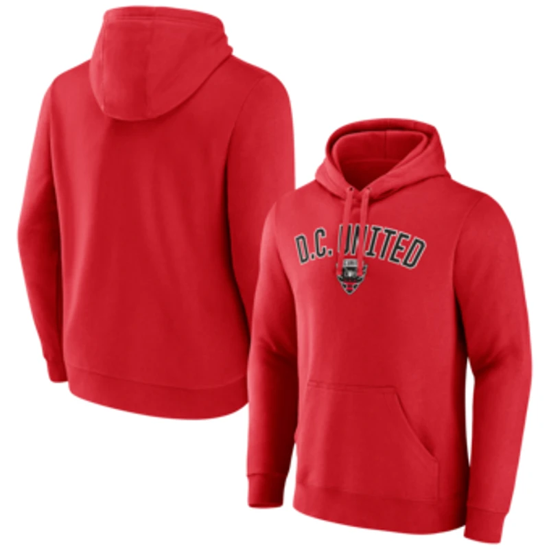 Men's Red D.C. United Victory Arch Pullover Hoodie