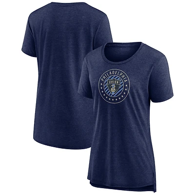 Women's Navy Philadelphia Union State Of Play Tri-Blend T-Shirt