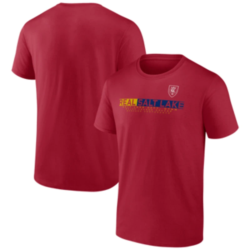 Men's Red Real Salt Lake Tonal Logo T-Shirt