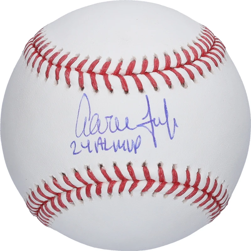 Aaron Judge New York Yankees Autographed 2024 American League MVP Baseball with "24 AL MVP" Inscription