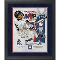 Aaron Judge New York Yankees 2024 American League MVP Framed 16" x 20" Collage with Game-Used Baseball from the 2024 Season