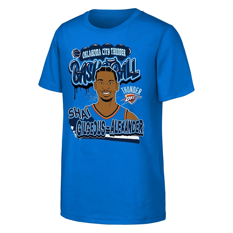 Youth Outerstuff Shai Gilgeous-Alexander Blue Oklahoma City Thunder Baller T-Shirt