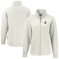 Women's Cutter & Buck White Columbus Clingstones Roam Eco Recycled Full-Zip Jacket