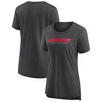 Women's Gray D.C. United Barred Access Tri-Blend T-Shirt