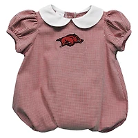 Girls Infant Vive La Fete  Cardinal Arkansas Razorbacks Puffy Bubble Dress
