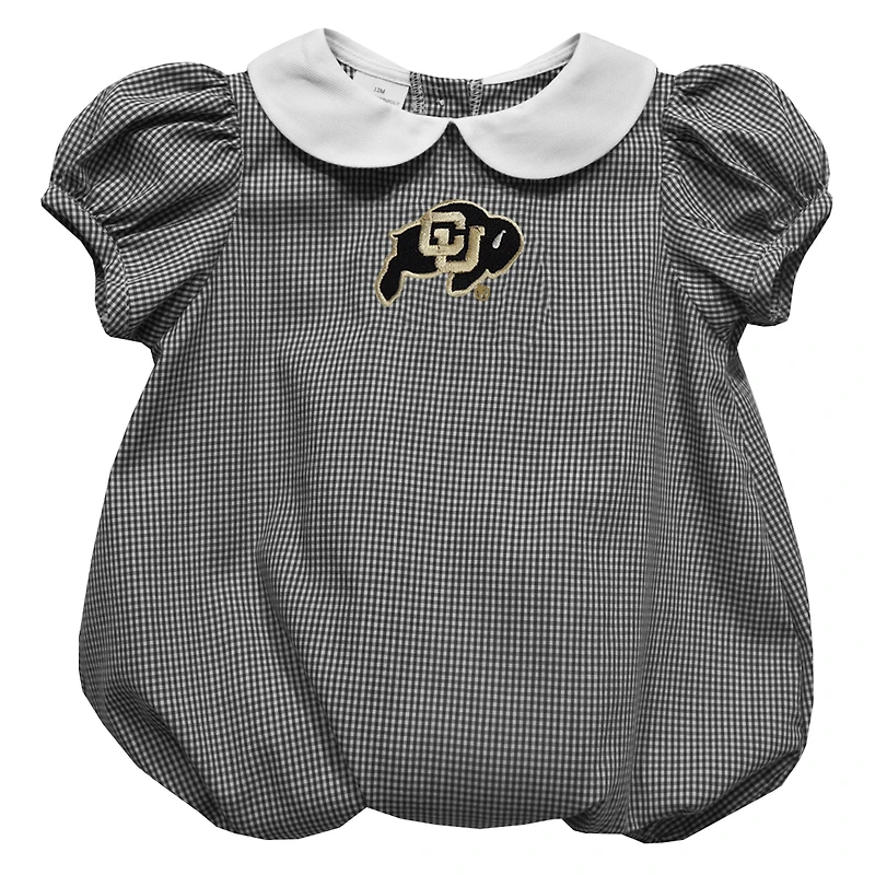 Girls Infant Vive La Fete Black Colorado Buffaloes Puffy Bubble Dress