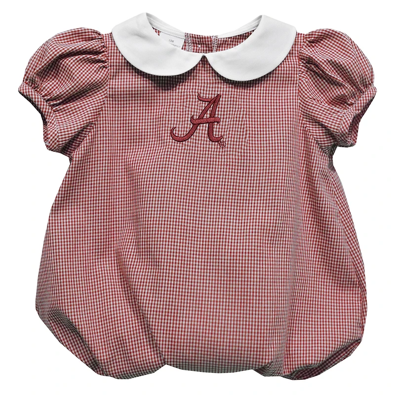 Girls Infant Vive La Fete Crimson Alabama Crimson Tide Puffy Bubble Dress