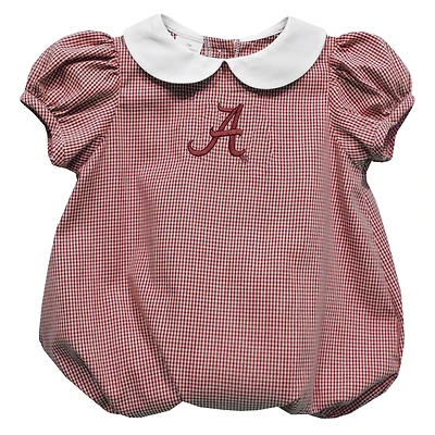 Girls Infant Vive La Fete  Crimson Alabama Crimson Tide Puffy Bubble Dress