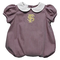 Girls Infant Vive La Fete  Garnet Florida State Seminoles Puffy Bubble Dress