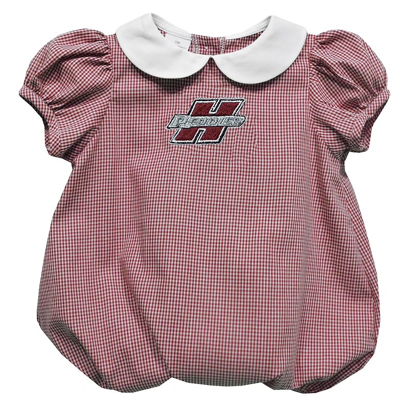 Girls Infant Vive La Fete Red Henderson State Reddies Puffy Bubble Dress