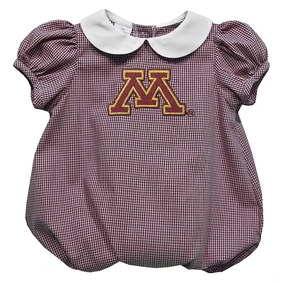 Girls Infant Vive La Fete Maroon Minnesota Golden Gophers Puffy Bubble Dress