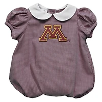 Girls Infant Vive La Fete  Maroon Minnesota Golden Gophers Puffy Bubble Dress