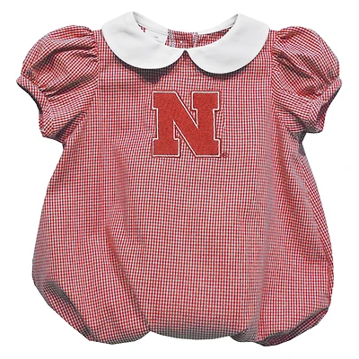 Girls Infant Vive La Fete  Scarlet Nebraska Huskers Puffy Bubble Dress