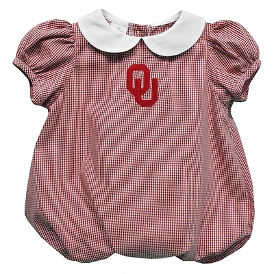 Girls Infant Vive La Fete  Crimson Oklahoma Sooners Puffy Bubble Dress