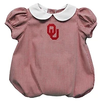 Girls Infant Vive La Fete  Crimson Oklahoma Sooners Puffy Bubble Dress