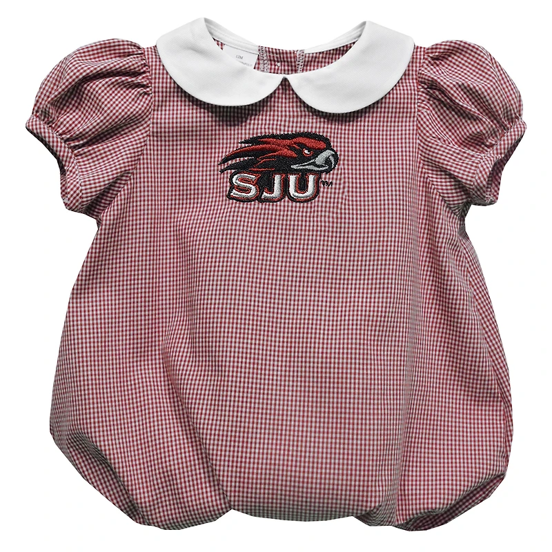 Girls Infant Vive La Fete Crimson Saint Joseph's Hawks Puffy Bubble Dress