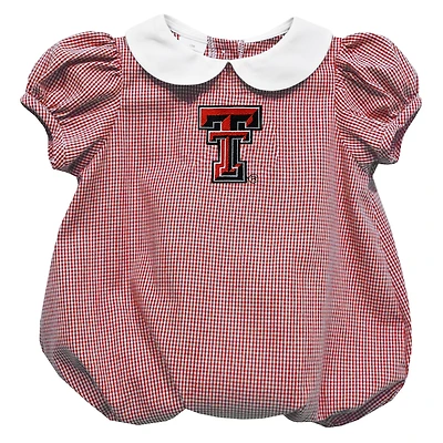 Girls Infant Vive La Fete  Red Texas Tech Red Raiders Puffy Bubble Dress