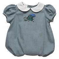 Girls Infant Vive La Fete  Green Tulane Green Wave Puffy Bubble Dress