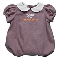 Girls Infant Vive La Fete  Maroon Virginia Tech Hokies Puffy Bubble Dress