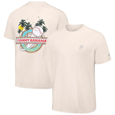 Men's Tommy Bahama Cream Philadelphia Phillies Fly Ball Club T-Shirt